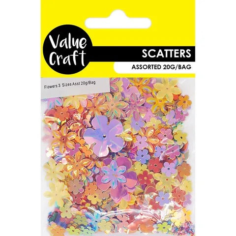 Holographic Flowers Shape Scatters